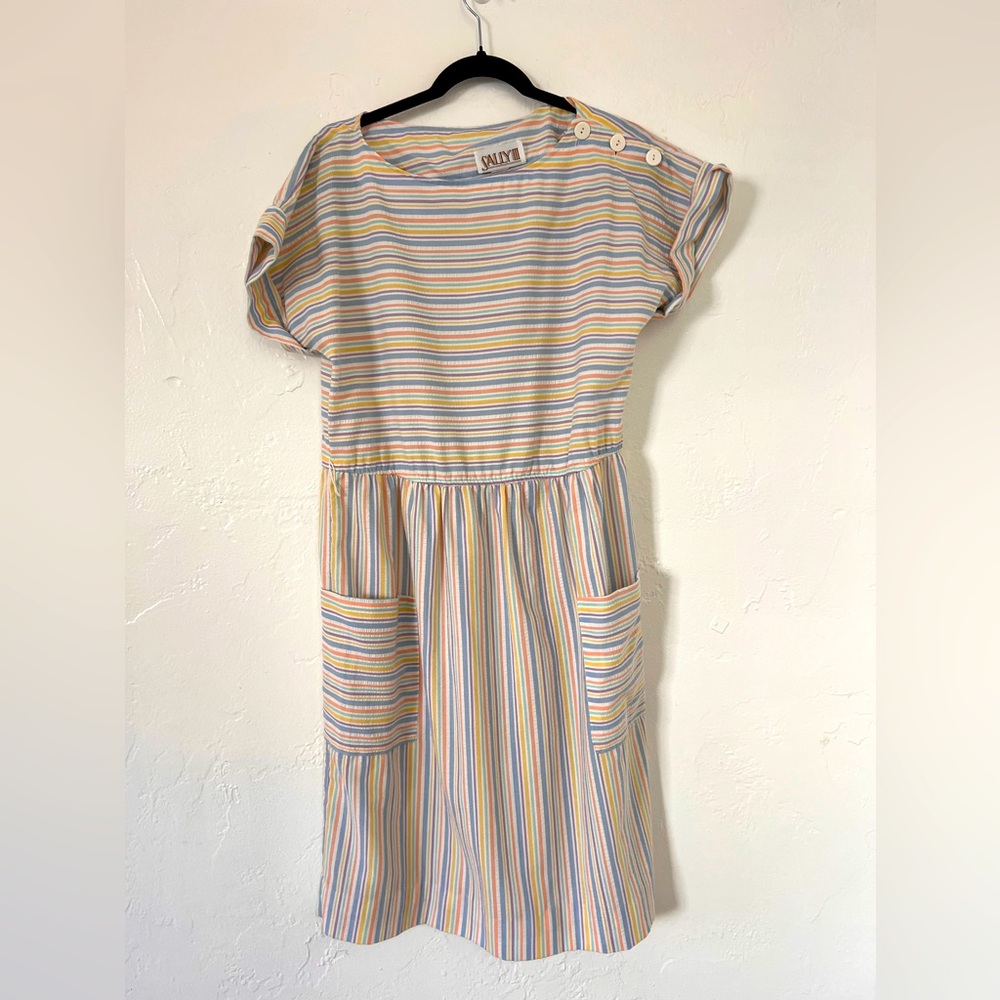 Sally lll pastel striped dress